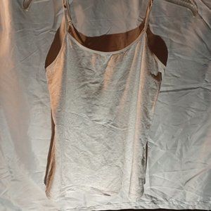 Grey Spaghetti Strap Tank Top